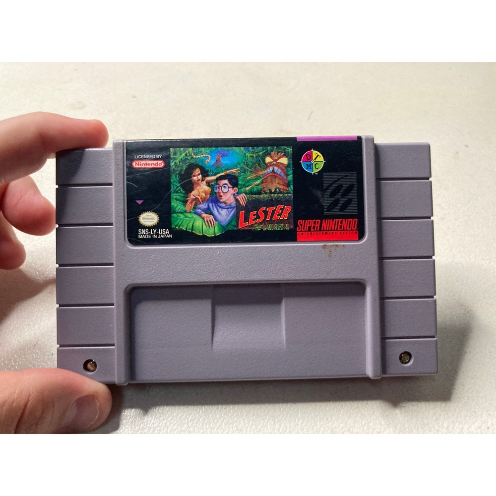 Lester the Unlikely Super Nintendo SNES Game Cartridge SNS-LY-USA Authentic